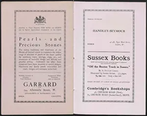 Jewellers: WW1 - A Petworth Posie - advertisements