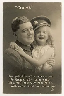 Chums: WW1 POSTCARD/CHUMS