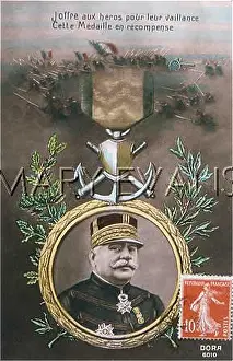 Valour: WW1 POSTCARD JOFFRE
