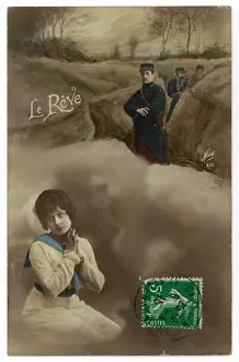Thinks: WW1 POSTCARD/LE REVE