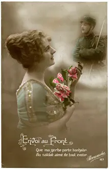 Frenchwoman: WW1 POSTCARD MAN FRONT