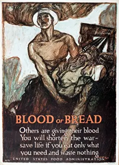 Onslow Auctions Limited: WW1 poster, Blood or Bread