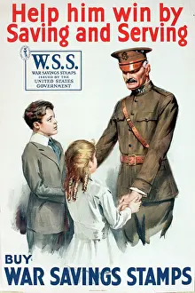 Fundraising: WW1 poster, Buy War Savings Stamps
