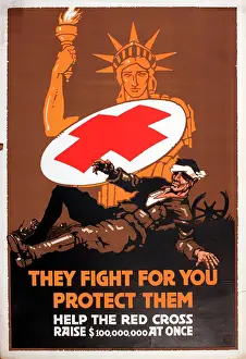 Fundraising: WW1 poster, Help the Red Cross