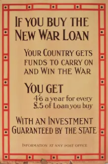 Invest: WW1 poster, The New War Loan