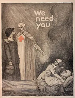 Charities: WW1 poster, Red Cross, We Need You