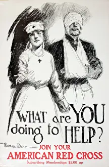 Join: WW1 poster, Red Cross recruitment