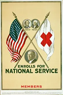 Educational: WW1 poster, Red Cross recruitment