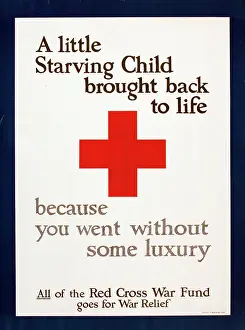Fundraising: WW1 poster, Red Cross War Fund