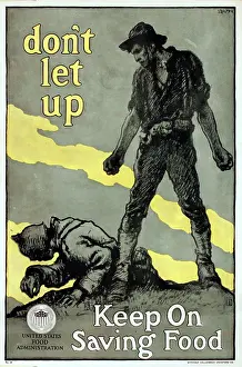 Saving: WW1 poster, Keep On Saving Food