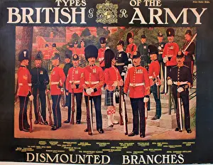 Sporran: WW1 poster, Types of the British Army