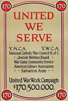 Fundraising: WW1 poster, United War Work Campaign
