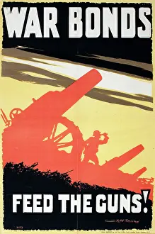 Fundraising: WW1 Poster, War Bonds, Feed The Guns!