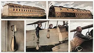 Hangars: WW1 - Primitive Royal Air Force Bombers and Hangars