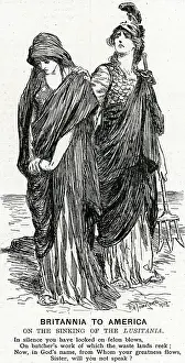 Personified: WW1 - Punch comments on Lusitania sinking