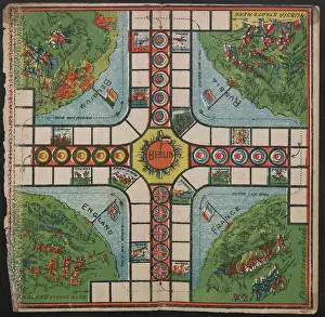 Squares: WW1 - Race to Berlin, board game layout design