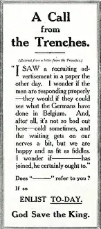 Quote: WW1 - Recruitment Advertisement