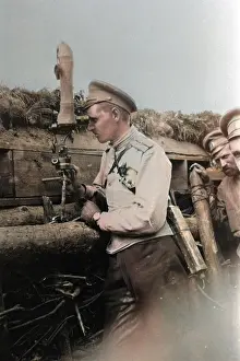 Periscope: WW1 - Russian Officer using a Periscope
