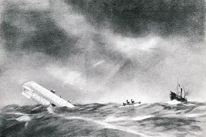Crashes: WW1 - Seaplane crash, 1915