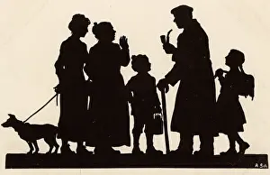 Schirmer: WW1 - Silhouette - A German soldier returning from the war