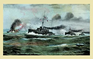 Scuttled: WW1 - Sinking of the Dresden by HMS Glasgow, Kent and Orama