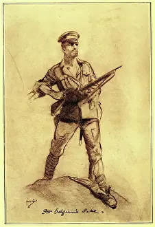 Hassall: WW1 soldier -- For Belgium's Sake