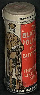 Blighty: WW1 - tin of Blighty button polish