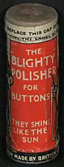 Blighty: WW1 - tin of Blighty button polish