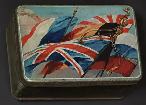 Tins: WW1 - tin lid design - Allied flags