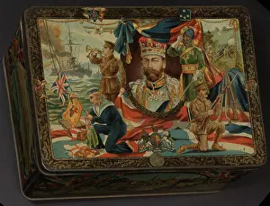 Tins: WW1 - tin lid design - King George V