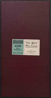 Pastimes: WW1 - Tit-Bits War Game, board with label