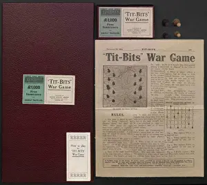 Pastimes: WW1 - Tit-Bits War Game, items in box