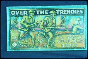 Needles: WW1 - Over the Trenches - needle packet design