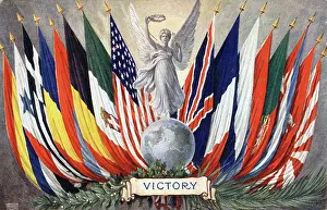 Flanking: WW1 - Victory - The flags of the victorious nations