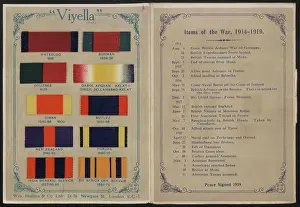 Listing: WW1 - Viyella sample booklet, two pages