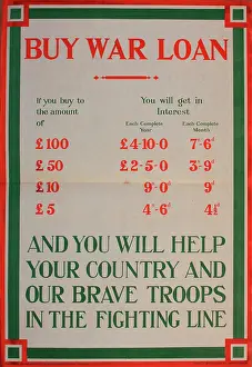 Calculation: WW1 War Loan poster