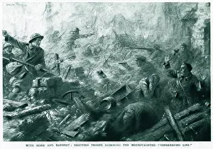 Positioned: WW1 - Western Front - Attack on the Hindenburg Line, 1917