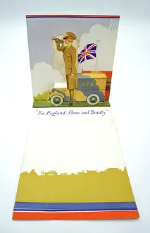 A.t.s: WW2 A.T.S. Greetings Card