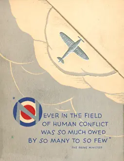 Owed: WW2 Birthday Card, Foil Spitfire