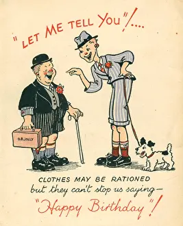 Rationed: WW2 Birthday Card Rationed Clothes