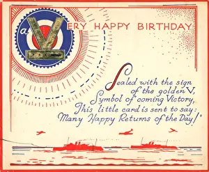 Giftware: WW2 Birthday Card, Victory!