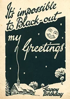 Giftware: WW2 Blackout Birthday Card