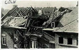 Koln: WW2 Bomb Damage, Cologne - Koln, North Rhine-Westphalia