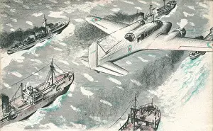 Necessities: WW2 British Convoy Protecting Merchant Ship