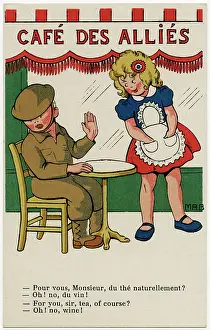 Impress: WW2 - British soldier opts for wine instead of tea !