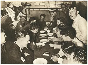 Minimal: WW2 British Submarine Crew Having Lunch