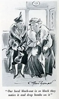Gossiping: WW2 Cartoon - Black-out