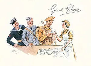 Naafi: WW2 Christmas card, Good Cheer