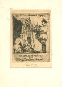 Unconvincing: WW2 Christmas card, Hitler satire