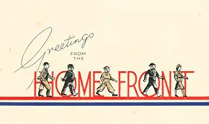 World War Two: WW2 Christmas card, Home Front